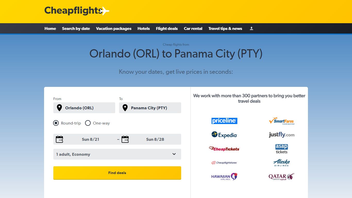 Flights from Orlando, FL to Panama City, Panama from $173 ...